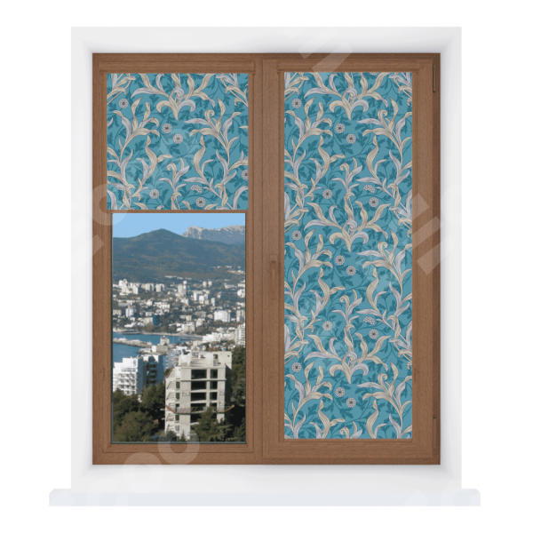 Рулонная штора Уни 2 с принтом Винтажные листья