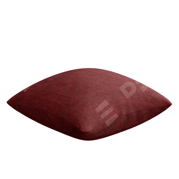 Подушка Cortin лён кашемир бордовый