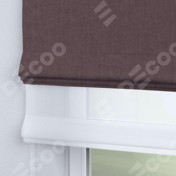 Римская штора «Кортин», канвас махагон, день-ночь