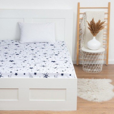 Простыня LoveLife «Звёзды» 220х240 см, 100% хлопок, поплин, 125 г/м²