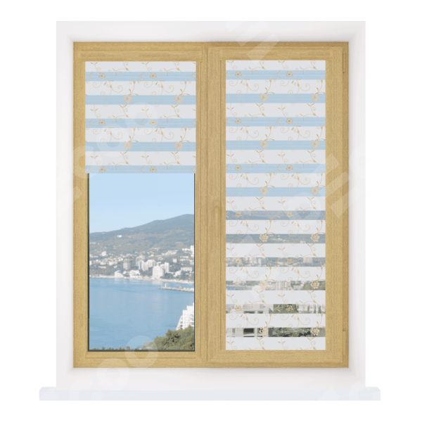 Рулонная штора День-ночь Уни 2 Elegant белый