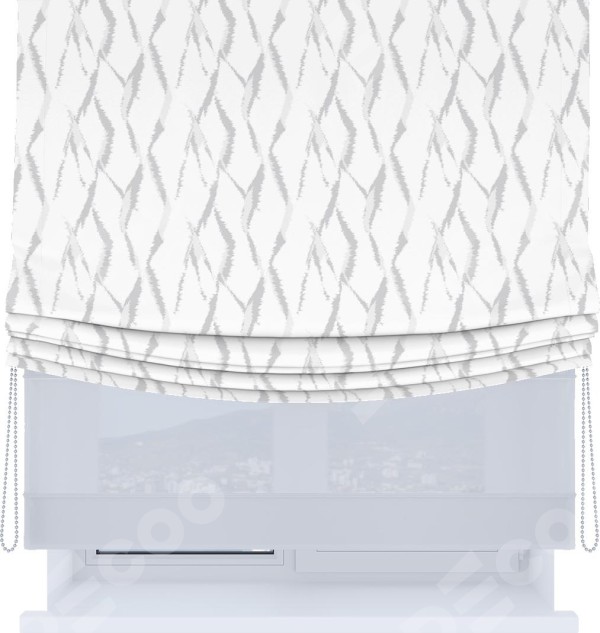 Римская штора «Кортин», день-ночь с мягкими складками, «Айсберг»