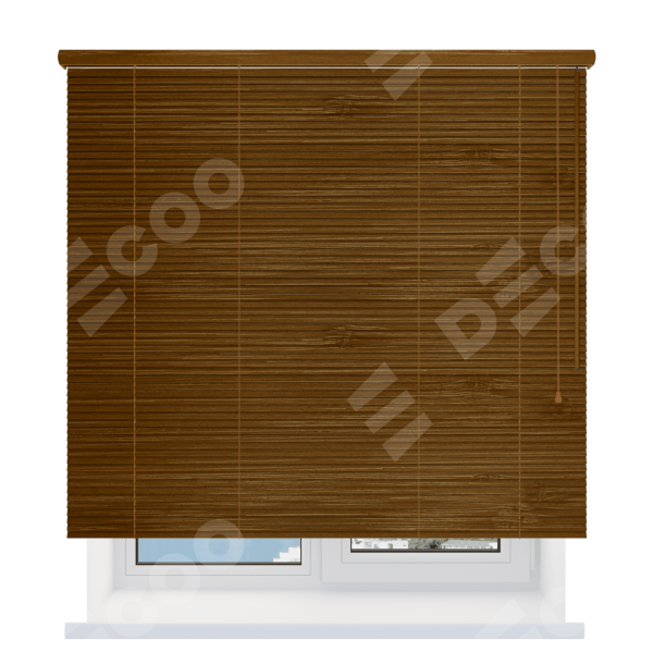 Бамбуковые жалюзи 25 мм. вишня