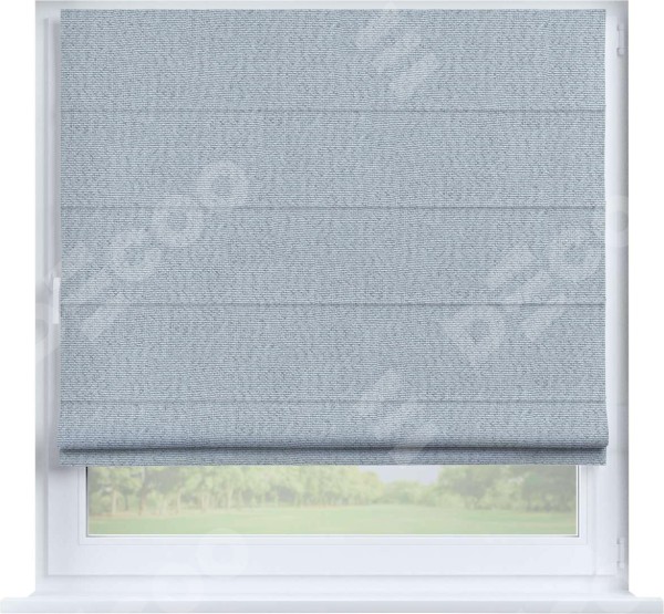 Римская штора «Кортин» на створку, ткань лён димаут, серого цвета