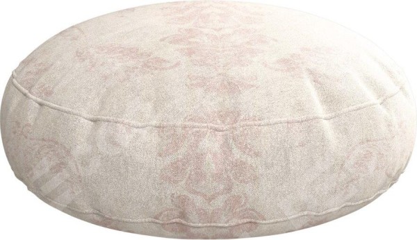 Подушка круглая Cortin «Винтажный узор пудровый»