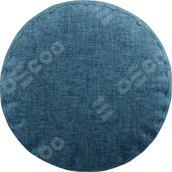 Подушка круглая «Кортин» рогожка димаут лазурно-синий