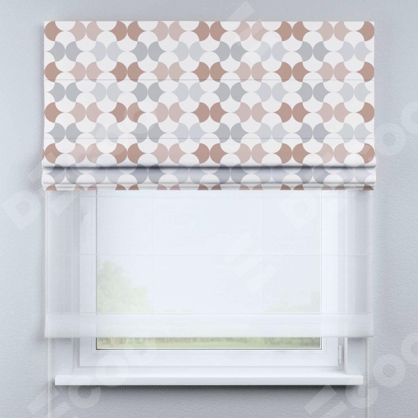 Римская штора «Кортин» день-ночь «Модерн светлый»