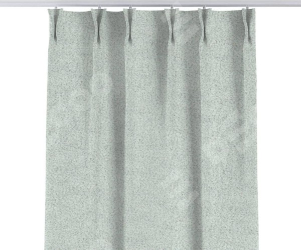 Комплект штор на тесьме «Кустик», лён блэкаут белый