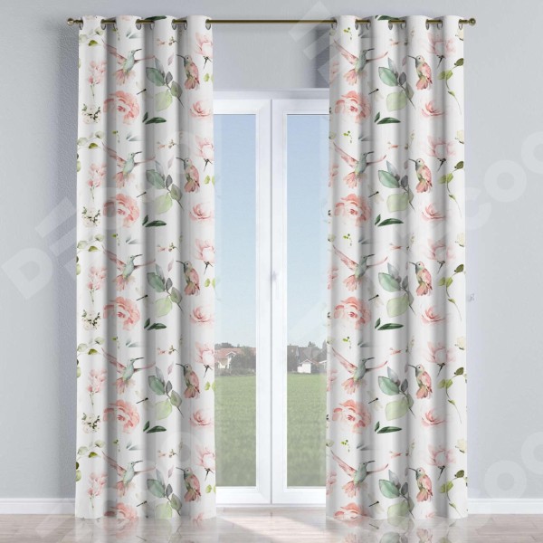 Комплект штор на люверсах «Уютный сад»