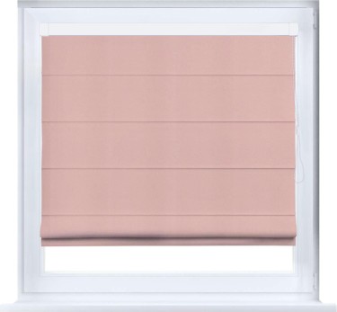 Римская штора «Кортин» кассетная, ткань pipa блэкаут розовый