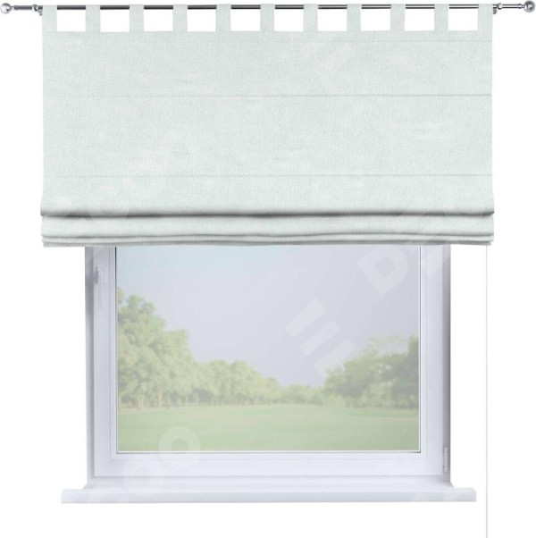 Римская штора на петлях «Кортин», ткань блэкаут однотонный, дымчато-молочный