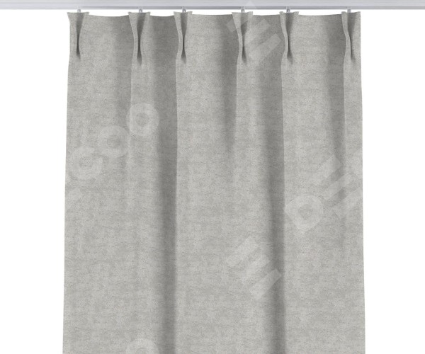 Комплект штор софт мрамор светло-серый, на тесьме «Кустик»