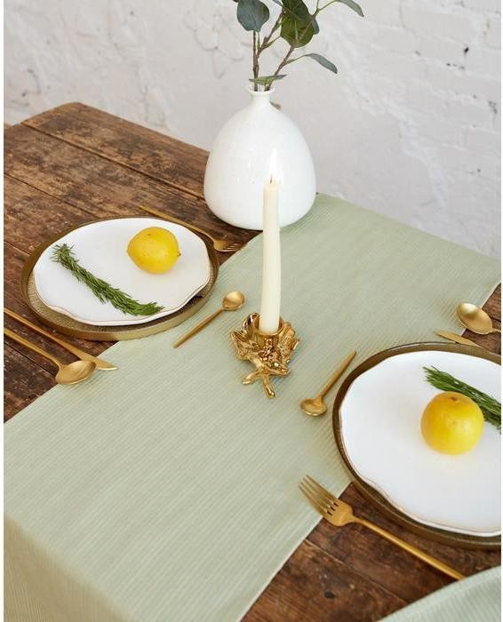 Дорожка Этель 130х35 см, цв. зеленый, 60% хл 40% пэ, 370 г/м2