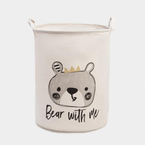 Корзинка текстильная Этель "Bear with me" 34х43 см