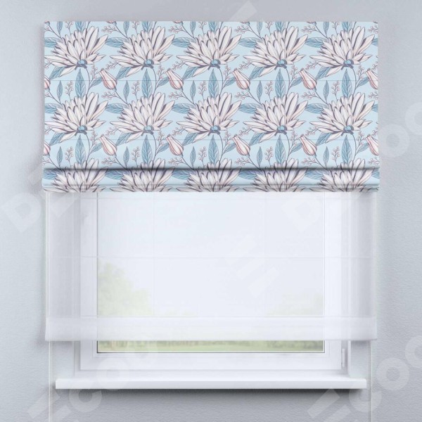 Римская штора «Кортин» день-ночь «Романтическое утро»