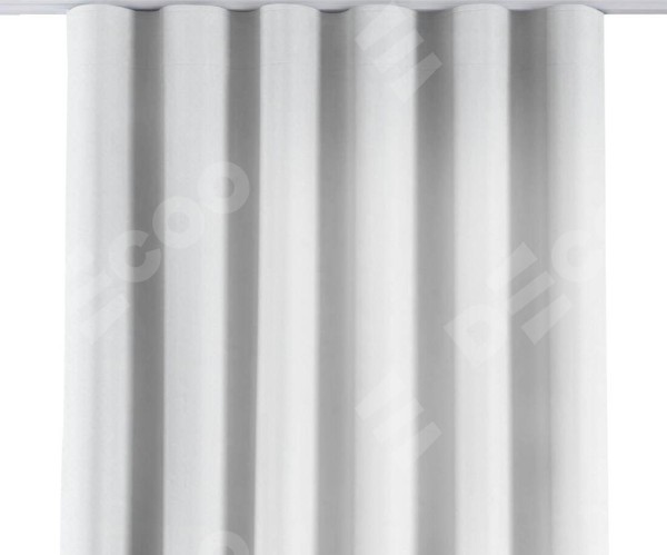 Комплект штор вельвет белоснежный, на тесьме «Волна»