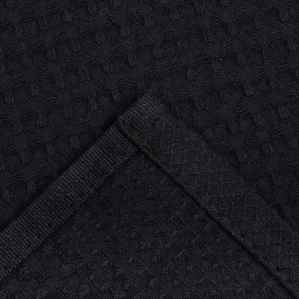 Полотенце "Доляна" цв. черный 35х60 см, 100% хл., крупная вафля 220 г/м2