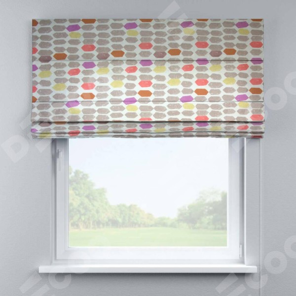 Римская штора «Кортин» для проёма, ткань «Абстерго»