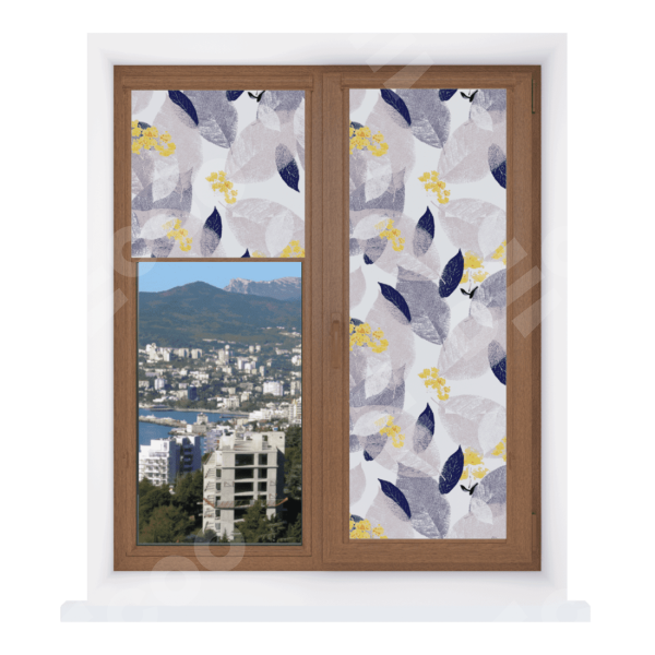 Рулонная штора Уни 2 с принтом Листопад