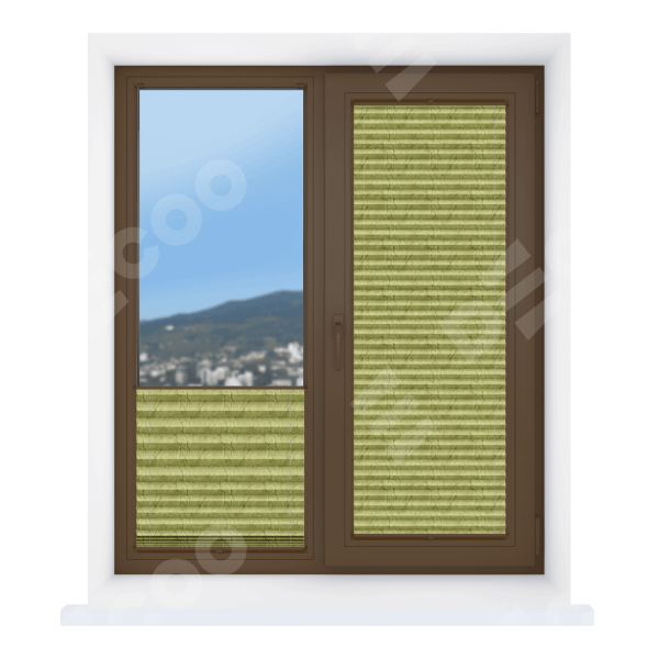 Штора плиссе Краш перламутр фисташковый