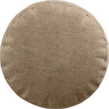 Подушка круглая Cortin лён кашемир коричневый