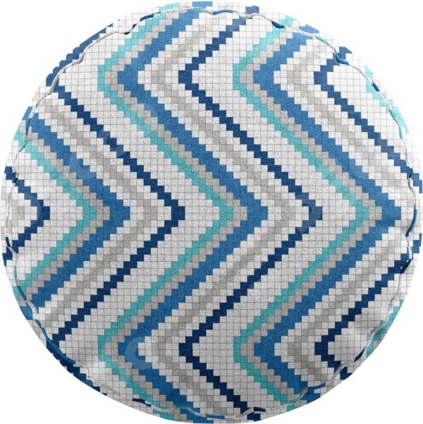 Подушка круглая Cortin «Геометрическая волна»