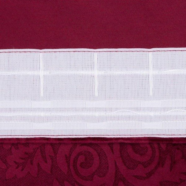 Штора портьерная "Этель" 170х270 см Валенсия Вишнёвый,100% п/э