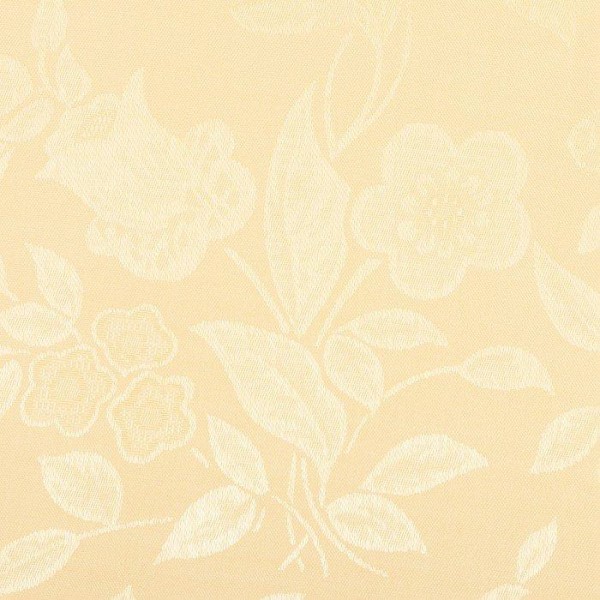 Штора  для кухни Жаксатин цветы 135х180 см, золото, пэ