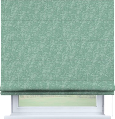 Римская штора «Кортин», софт мрамор светло-зелёный, для проёма