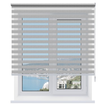 Рулонная штора День-ночь Savana серый