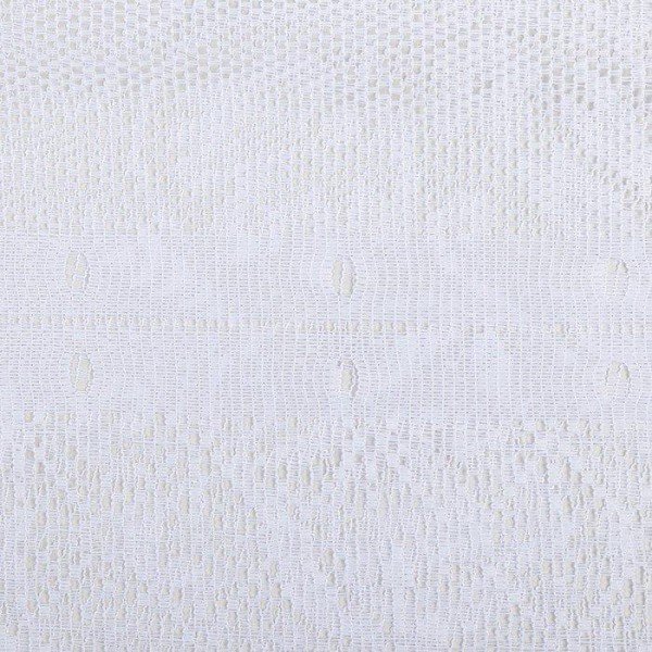 Тюль кухонная без шторной ленты, 220х170 см, белый, 100% п/э