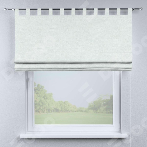 Римская штора на петлях «Кортин», ткань блэкаут однотонный, дымчато-молочный