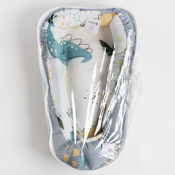 Матрасик-топпер "Крошка Я" Little dino, 60х90 см, 100% хлопок