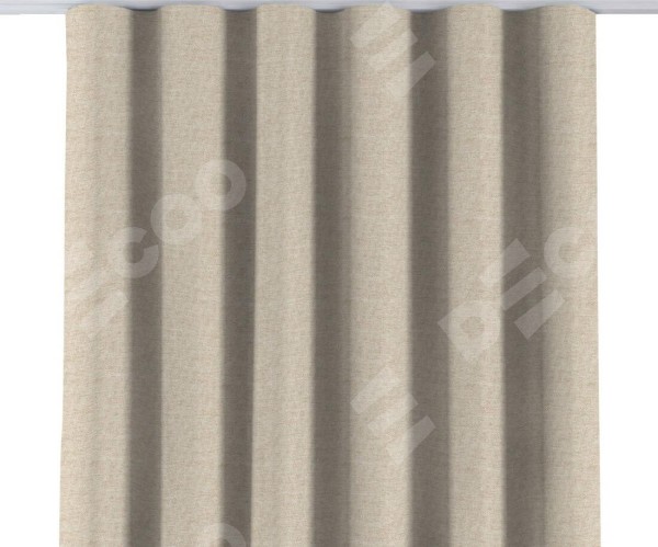 Комплект штор на тесьме «Волна», стиф димаут молочный