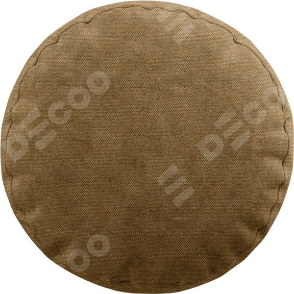 Подушка круглая Cortin лён димаут коричневый