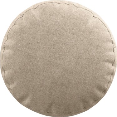 Подушка круглая «Кортин» канвас кофе с молоком