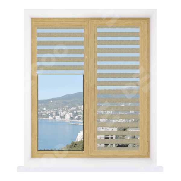 Рулонная штора День-ночь Уни 2 Savana ясень, размеры от 20 до 120 см