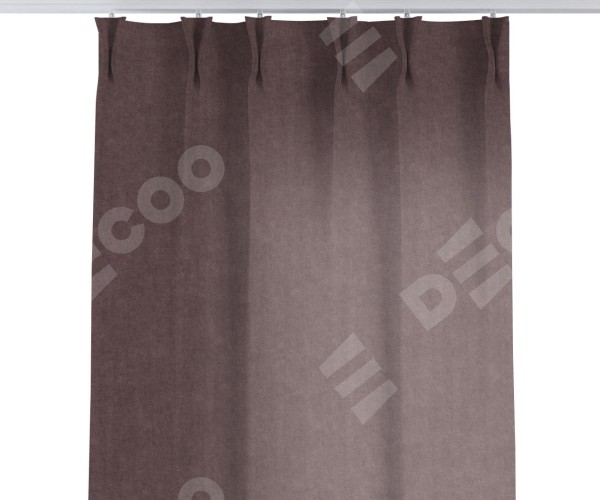 Комплект штор канвас махагон, на тесьме «Кустик»