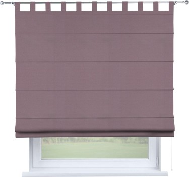 Римская штора на петлях «Кортин», ткань блэкаут однотонный, брусника