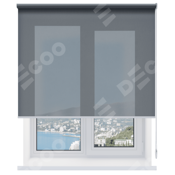 Рулонная штора Респект DM темно-серый 88