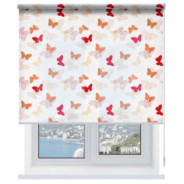 Рулонная штора Бабочки 03