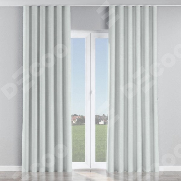 Комплект штор на тесьме «Волна», блэкаут однотонный дымчато-молочный