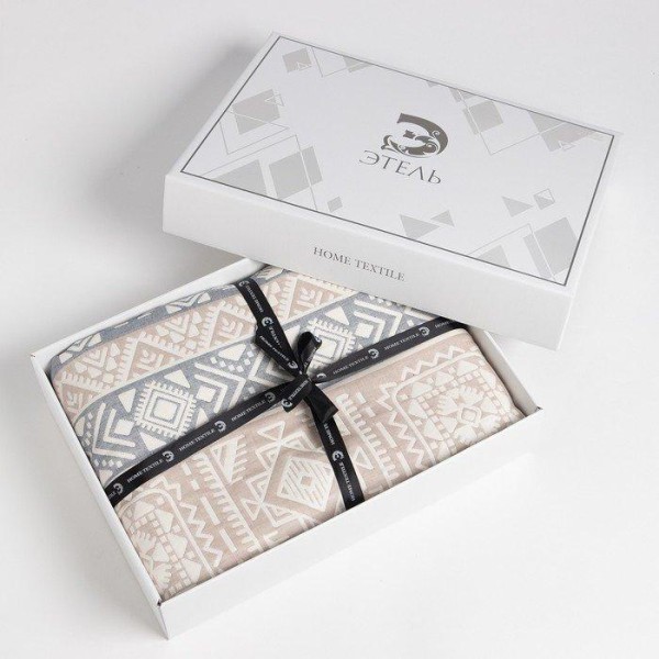 Покрывало хлопковое Этель «Бохо» 220х240 см, 100% хлопок, 300гр/м2