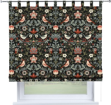 Римская штора «Кортин» на петлях «Зачарованные птицы»