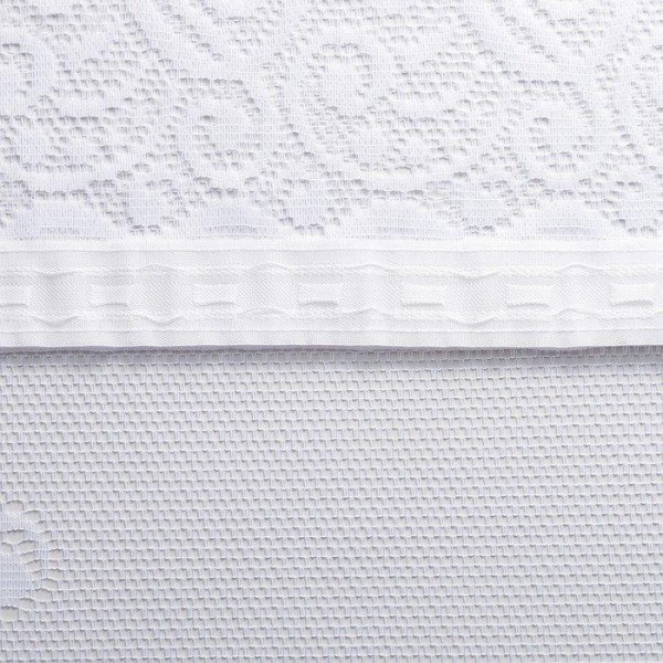 Тюль кухонная на шторной ленте, 245х165 см, цвет белый, пэ 100%