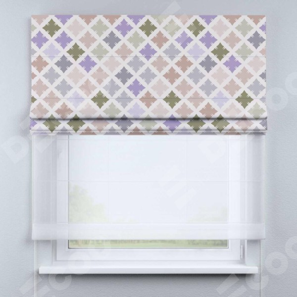 Римская штора «Кортин» день-ночь «Фигурные плитки»