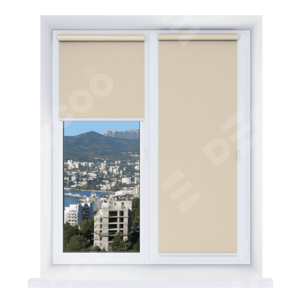 Рулонная штора Мини Эко кофейный 09