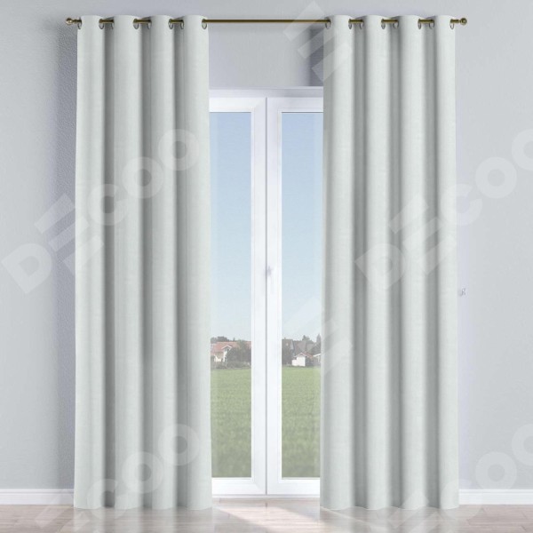 Комплект штор на люверсах блэкаут однотонный дымчато-молочный