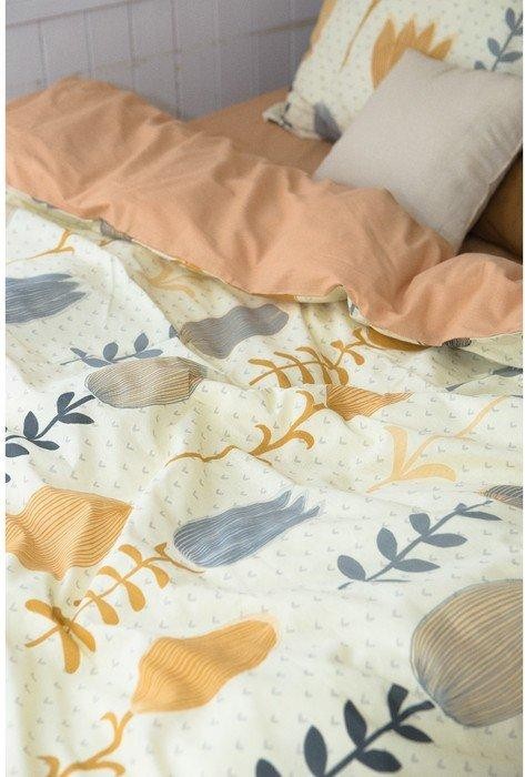 Постельное бельё «Этель» дуэт Autumn flowers 143*215 см - 2 шт, 220*240 см, 70*70 см -2 шт