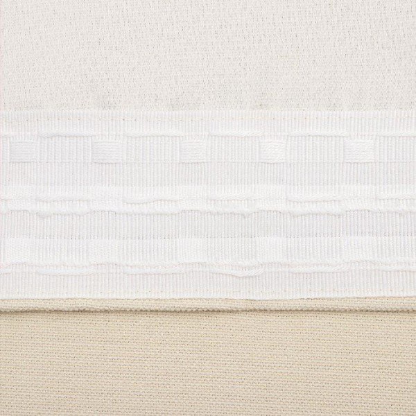 Штора портьерная Этель «Структурная», цвет молочный, на шторной ленте, 130х300 см, 100% п/э